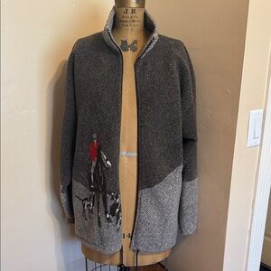 S.K. Pepper vintage horse jacket size medium made in USA